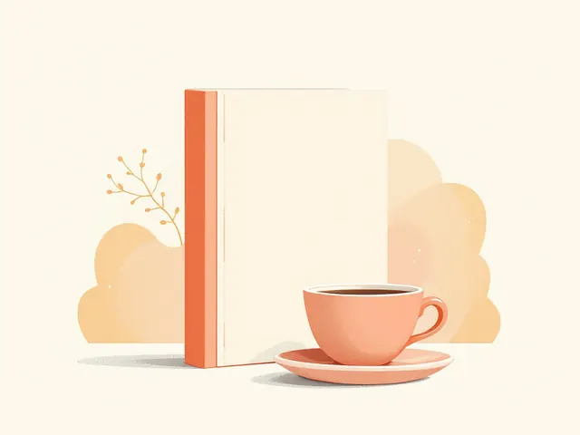 Communication skills book beside a coffee cup